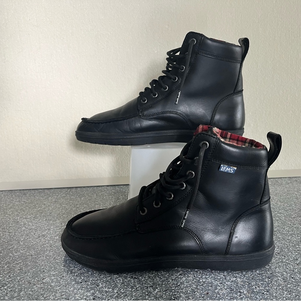 Lems Boulder Boot Black size 11 men’s